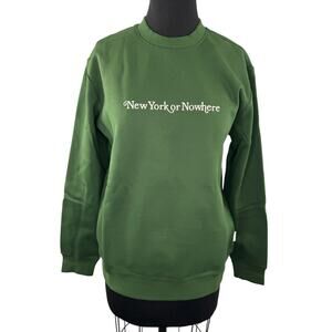 NYON New York or Nowhere Signature Green Sweatshirt Crew Classic Size Medium NEW